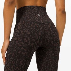 Brand New Lululemon Align Pant 28" Wild Thing Camo Brown Earth Size 4